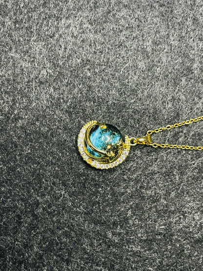 Crystal Moon Necklace