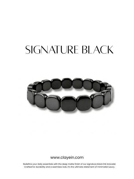 Clayein Signature Black Bracelet
