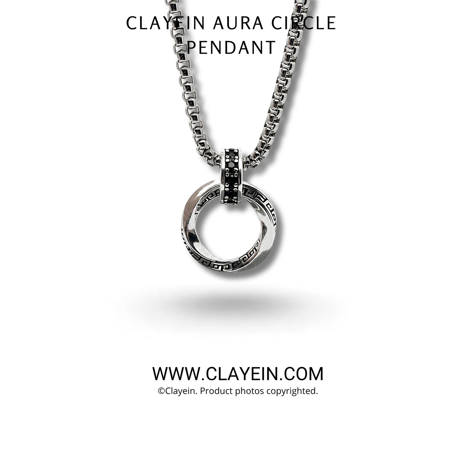clayein Aura Circle Pendant